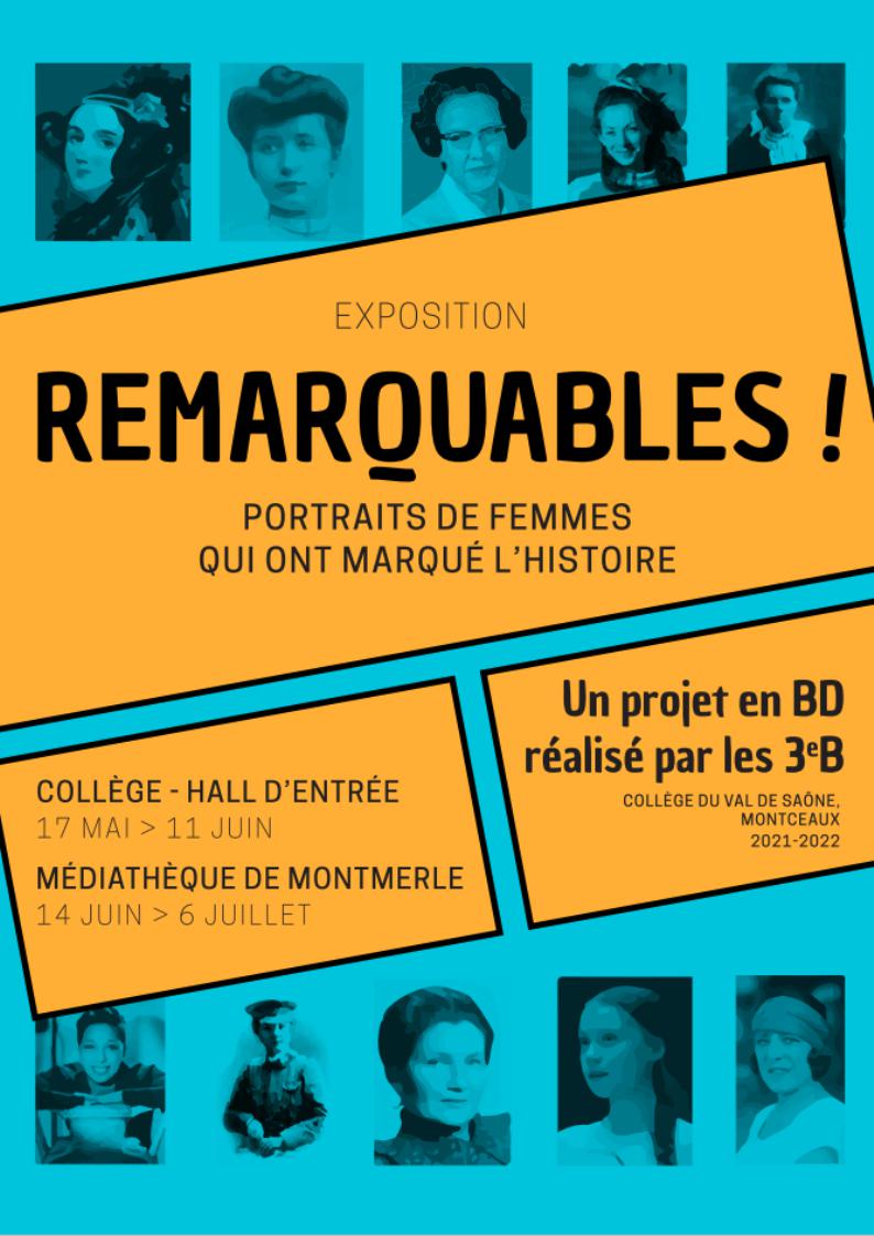 AFFICHE EXPO REMARQUABLES